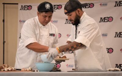 MEO Youth Services families cook uppasta and quality family time