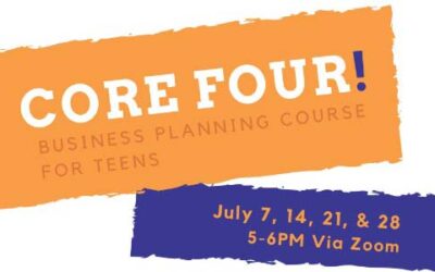 Core Four business planning course for teen entrepreneurs set in July