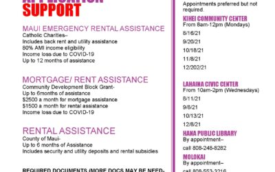 MORTGAGE, RENT & UTILITY ASSISTANCE IN-PERSON APPLICATION SUPPORT