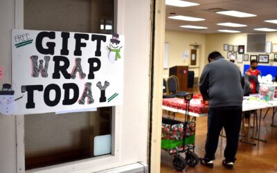 MEO Youth Services gift wrapping raises nearly $900