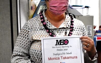 Monica Takamura named MEO October Employee of the Month