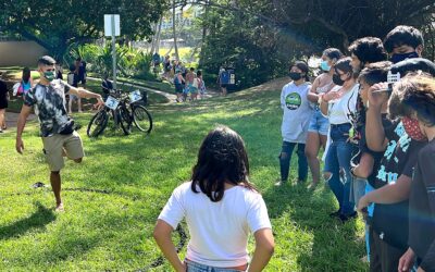 MEO Youth Services keiki learn about Makahiki