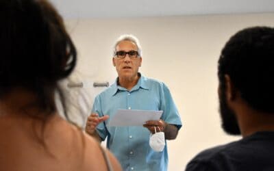 MEO BDC director meets with emergency shelter residents