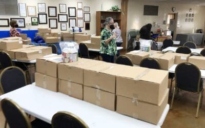 Aloha Backpack Buddies bags prepared for MEO Head Start