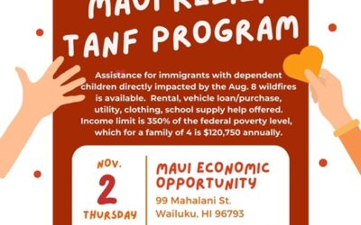 Maui Relief TANF immigrant families