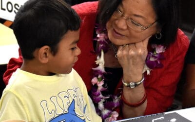 Sen. Mazie Hirono visits MEO Head Start Lahaina site