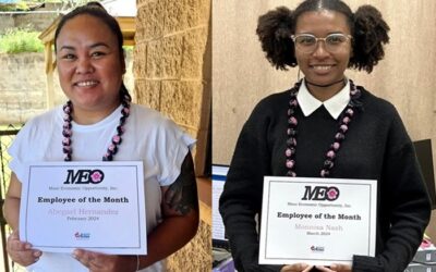Abegael Hernandez, Monni Nash named MEO Employees of the Month