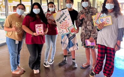 MEO Youth Services team distributed 180 Thanksgiving cards